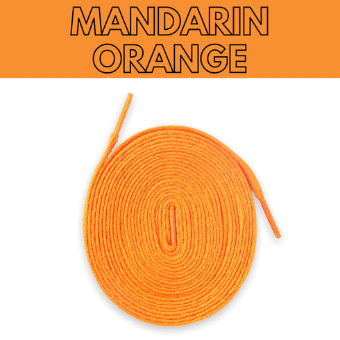 Jordan 1 Laces Basics Flat Thin - Mandarin Orange Laces